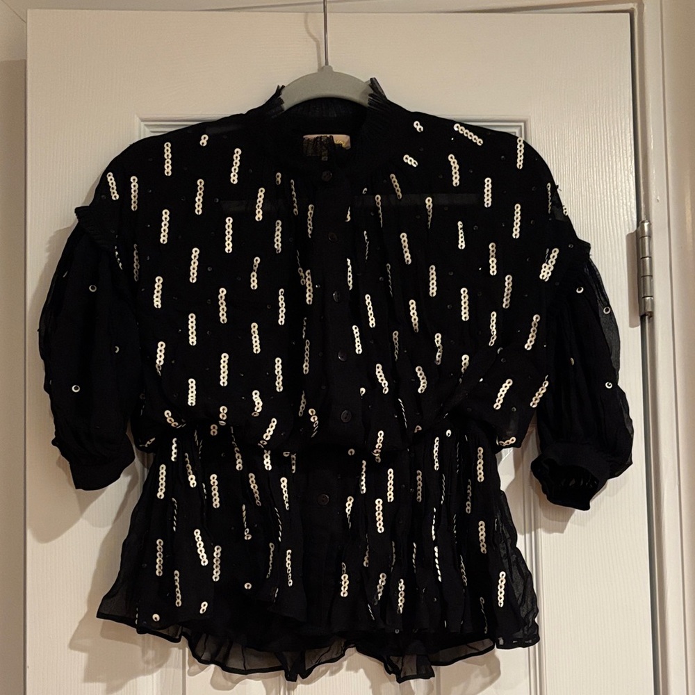 Verb by Pallavi Singhee by Anthropologie Sequin Top
